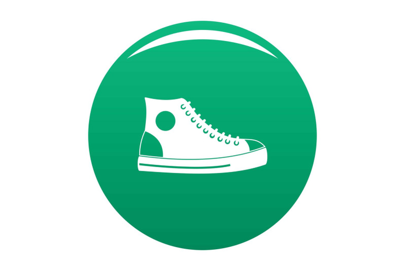 men-shoe-icon-vector-green