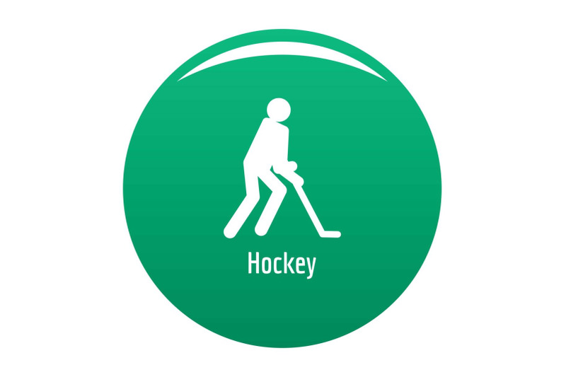 hockey-icon-vector-green
