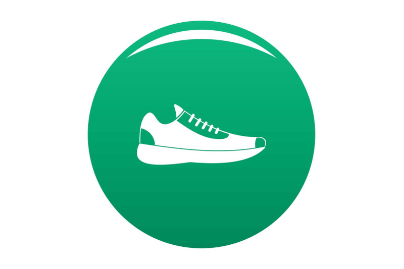 sneakers-icon-vector-green