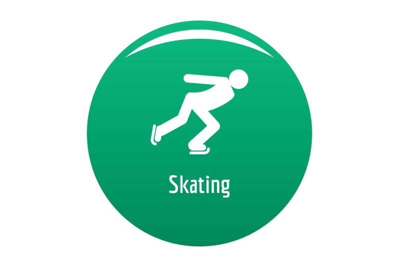 skating-icon-vector-green