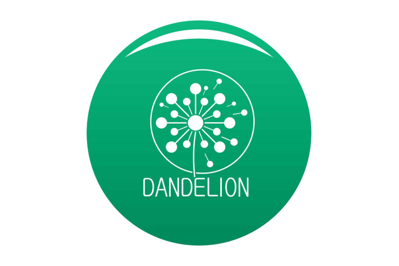 faded-dandelion-logo-icon-vector-green