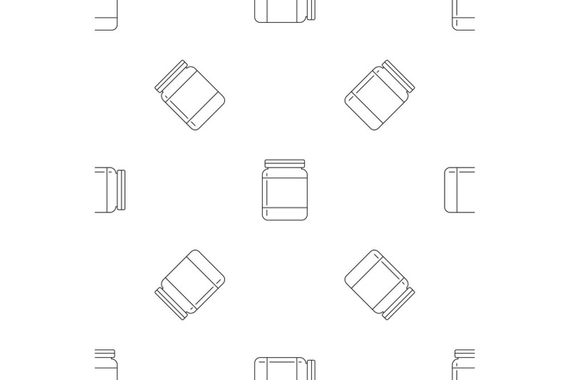 butter-jar-pattern-seamless-vector