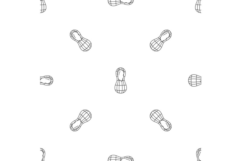 peanut-pattern-seamless-vector