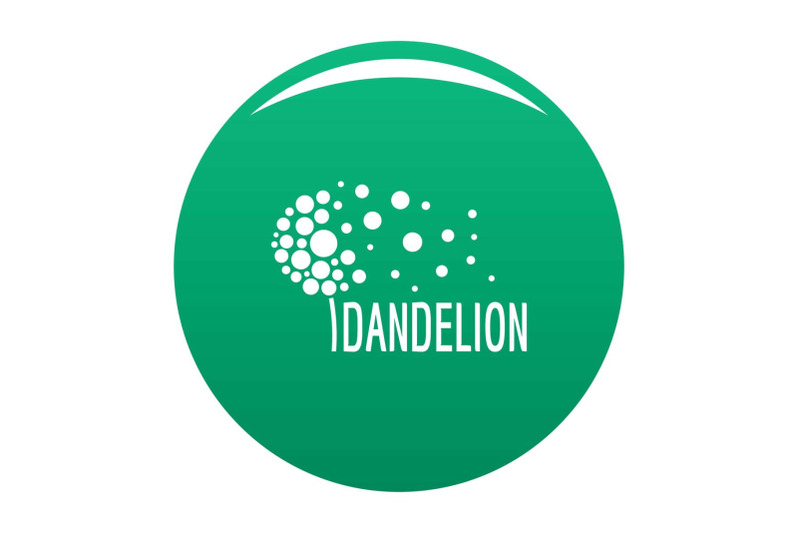 beautiful-dandelion-logo-icon-vector-green