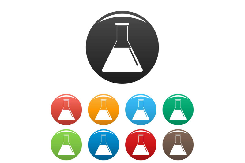 petrol-flask-icons-set-color