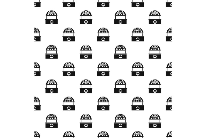 burito-selling-pattern-seamless-vector