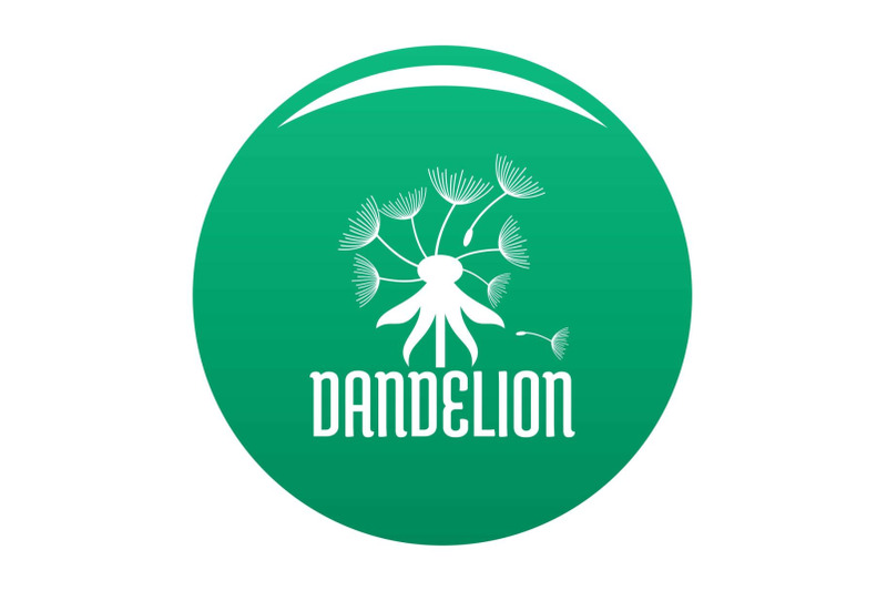 field-dandelion-logo-icon-vector-green
