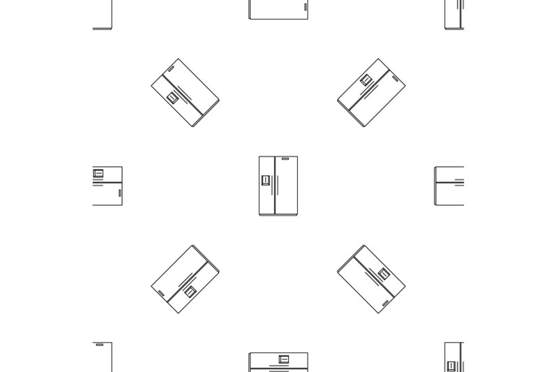double-door-fridge-pattern-seamless-vector