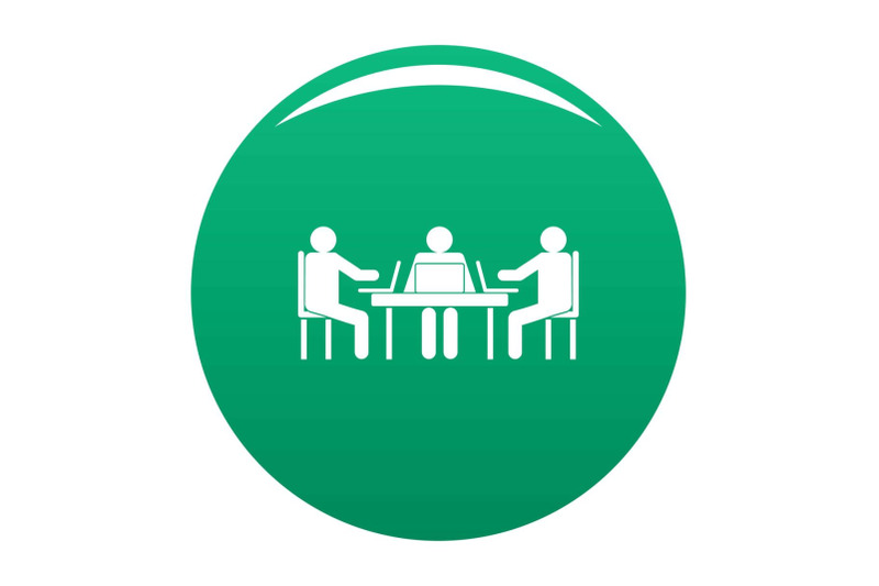 conference-icon-vector-green