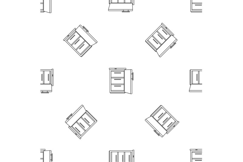 refrigerator-pattern-seamless-vector