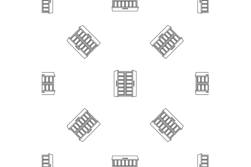 open-fridge-pattern-seamless-vector