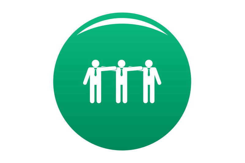 office-teamwork-icon-vector-green