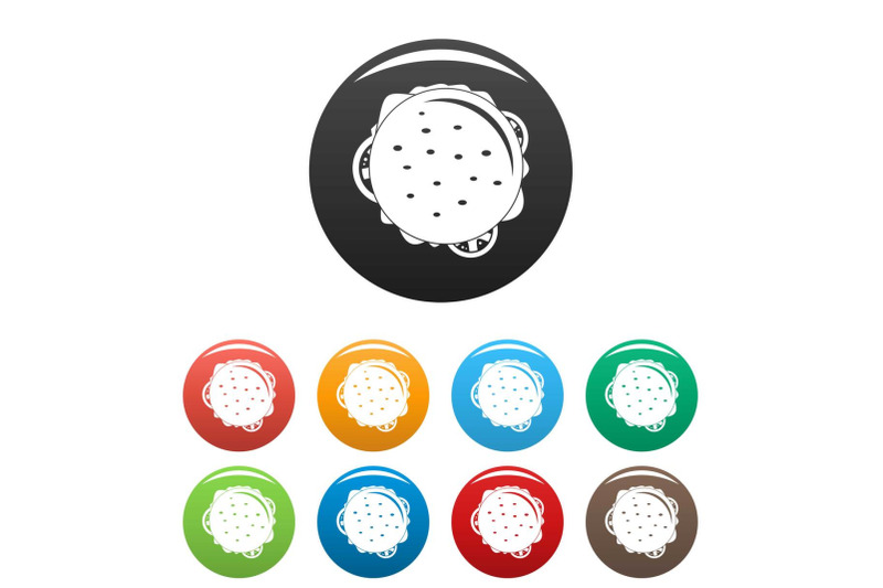 top-view-cheeseburger-icons-set-color