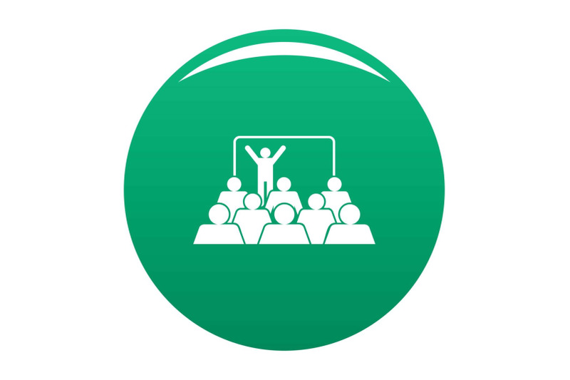 presentation-icon-vector-green