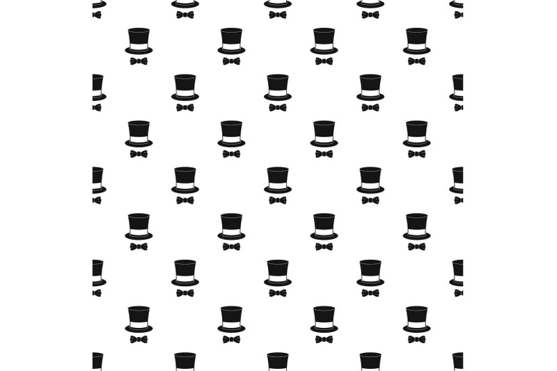 hat-with-butterfly-pattern-seamless-vector