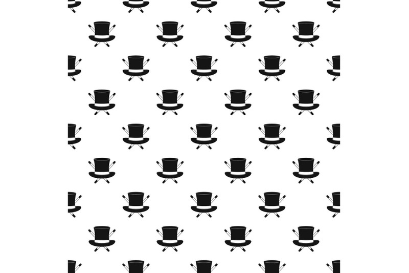 hat-with-a-stick-pattern-seamless-vector