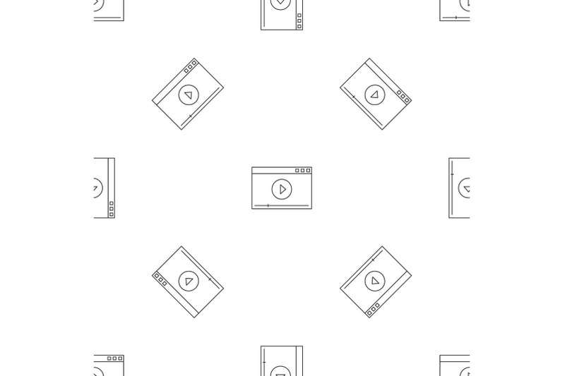 video-play-pattern-seamless-vector