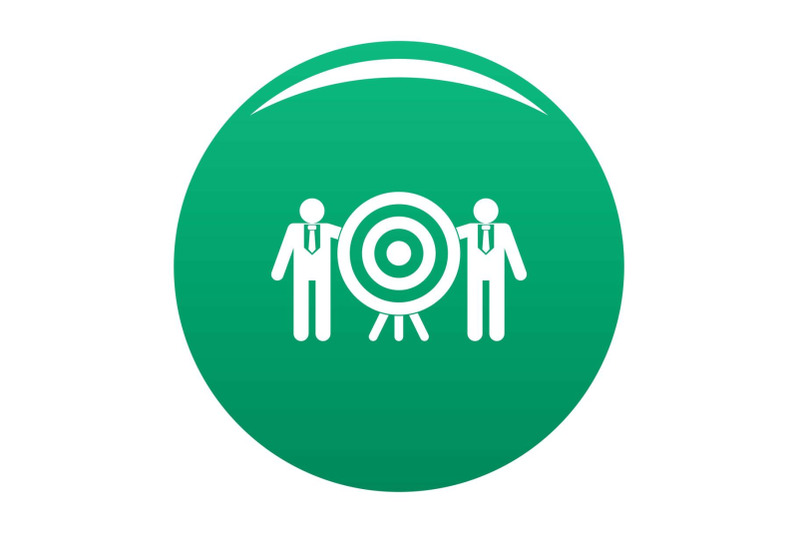 company-target-icon-vector-green