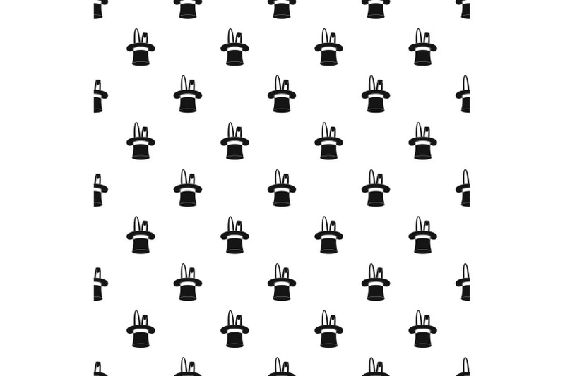 hat-with-rabbit-pattern-seamless-vector