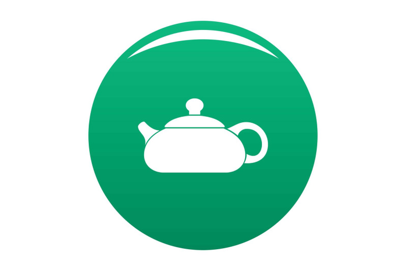 teapot-icon-vector-green