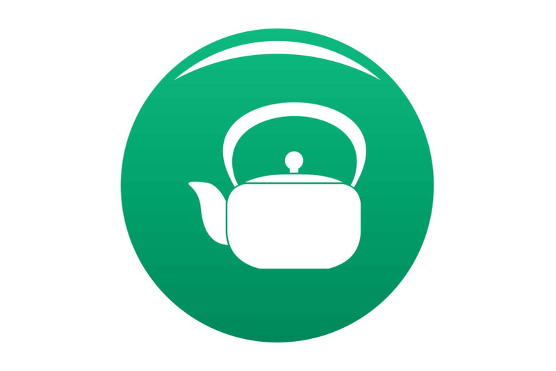 chinese-teapot-icon-vector-green