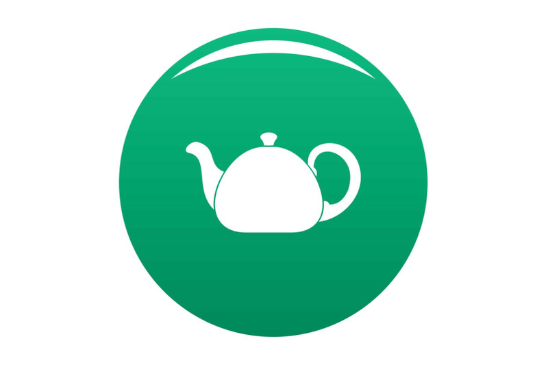 ceramic-teapot-icon-vector-green