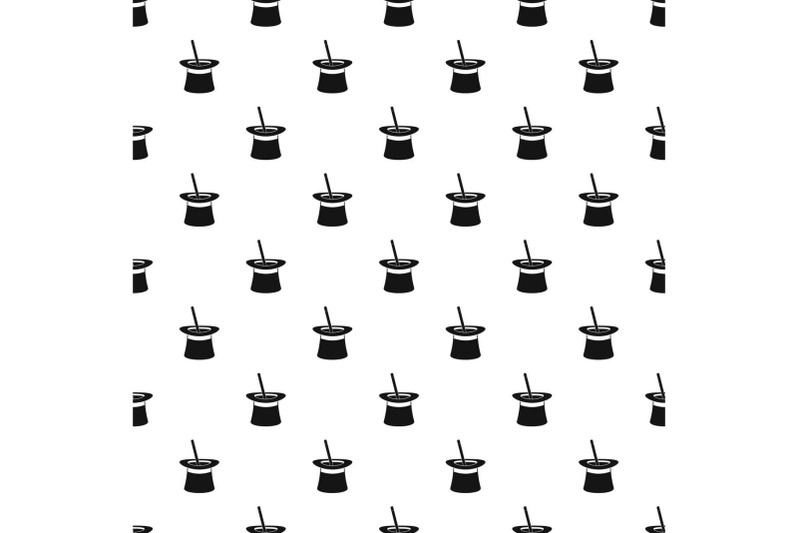 wand-in-hat-pattern-seamless-vector