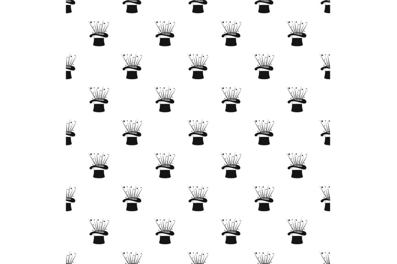 hat-and-firework-pattern-seamless-vector