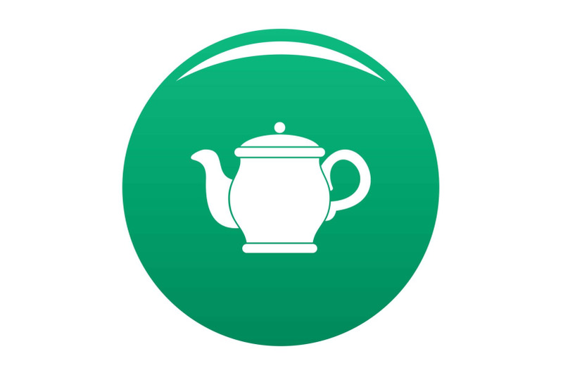 beautiful-teapot-icon-vector-green