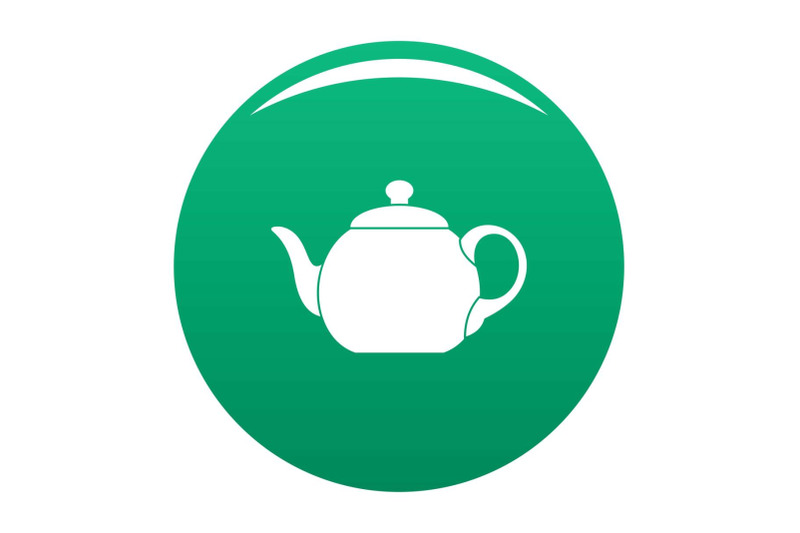 big-teapot-icon-vector-green