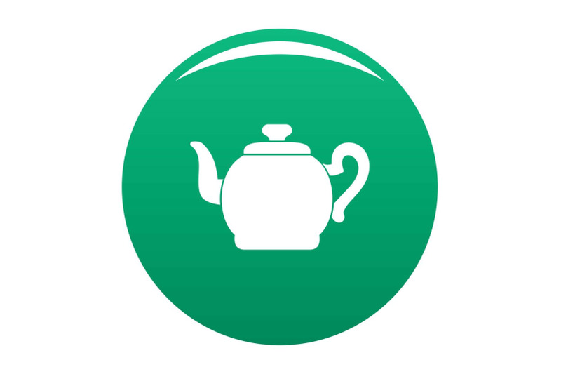 teapot-with-cap-icon-vector-green