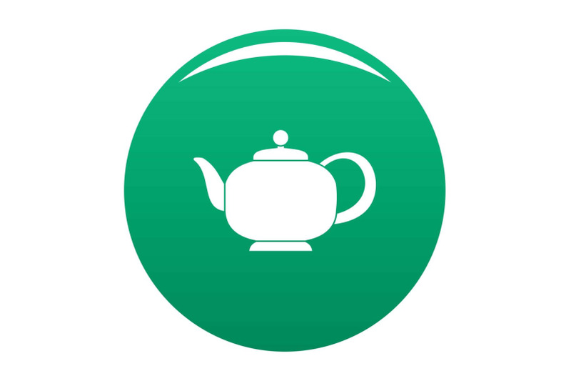 teapot-with-handle-icon-vector-green