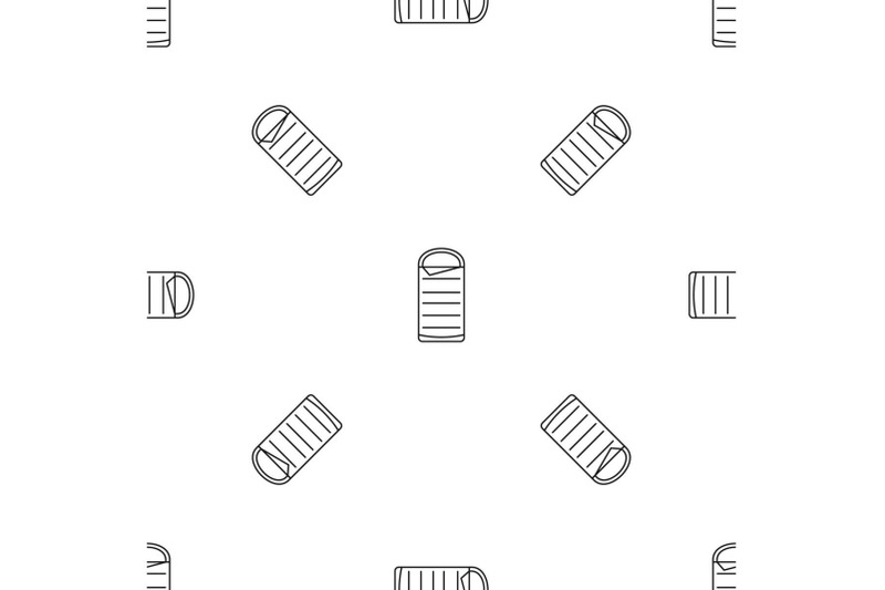 sleeping-bag-pattern-seamless-vector