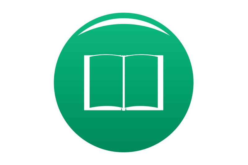 book-novel-icon-vector-green