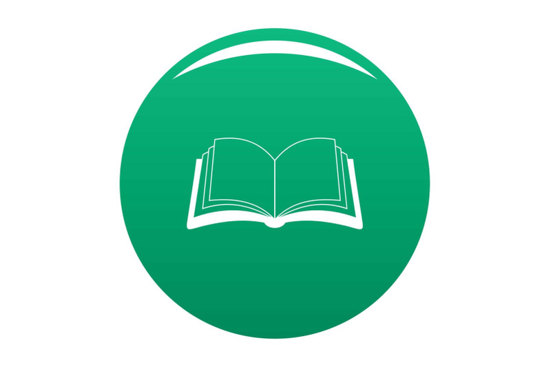 book-information-icon-vector-green