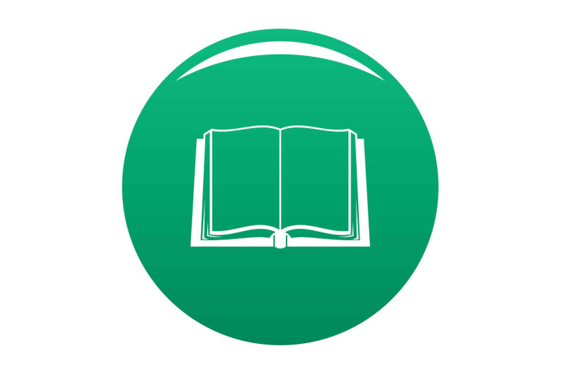 book-deployed-icon-vector-green