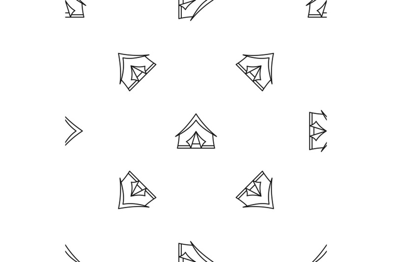 camp-tent-pattern-seamless-vector