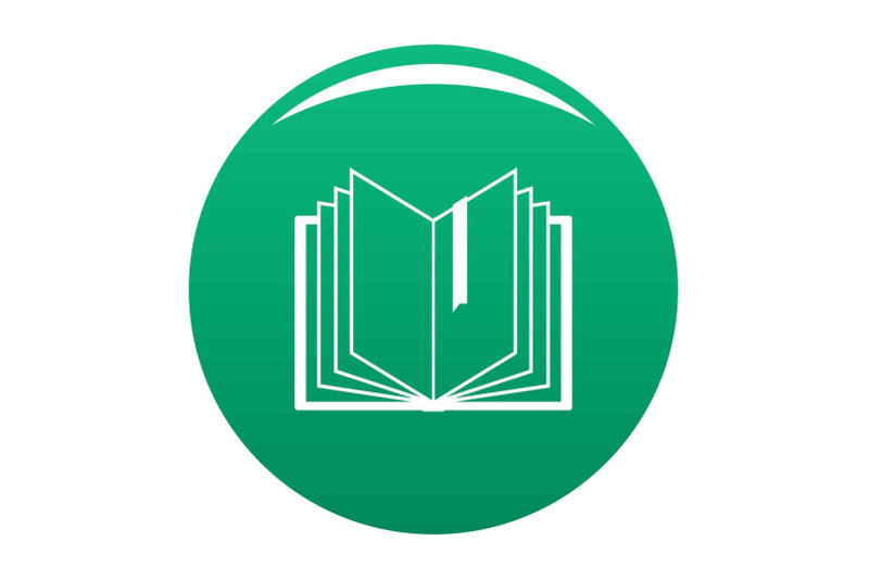 book-bookmark-icon-vector-green