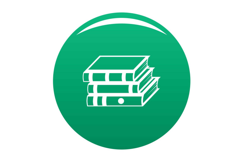 book-school-icon-vector-green