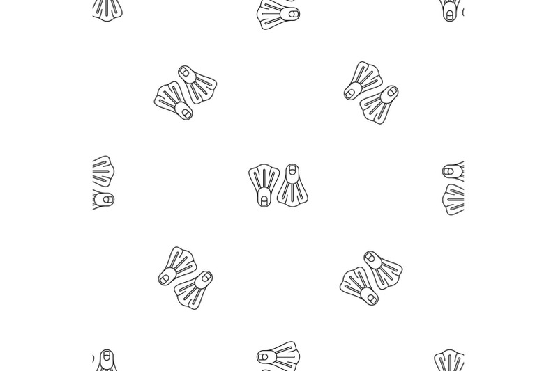 flippers-pattern-seamless-vector