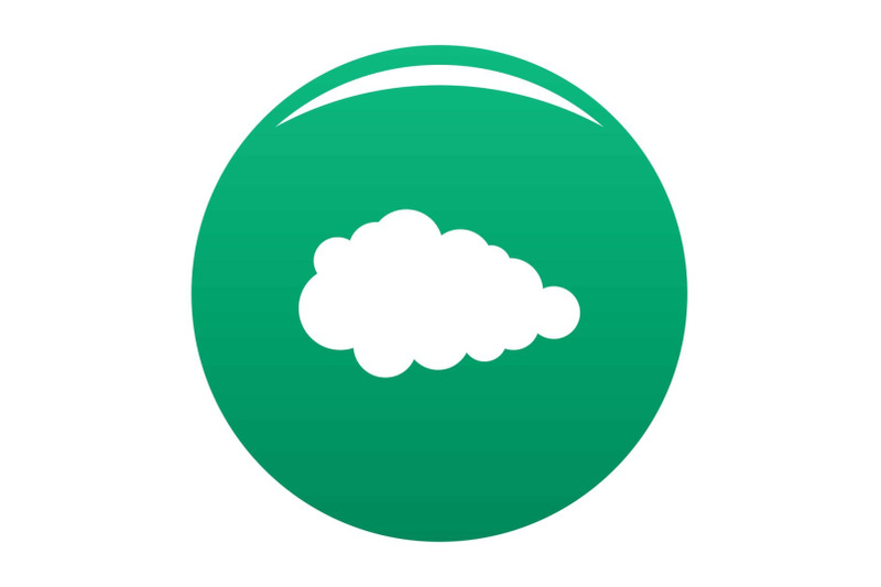 overcast-icon-vector-green