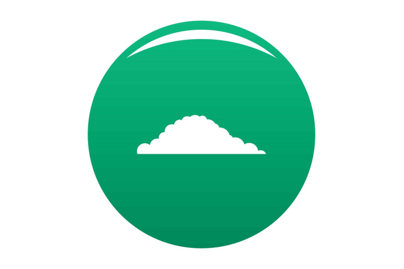 cloudy-icon-vector-green