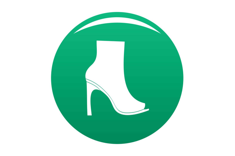 woman-shoes-icon-vector-green