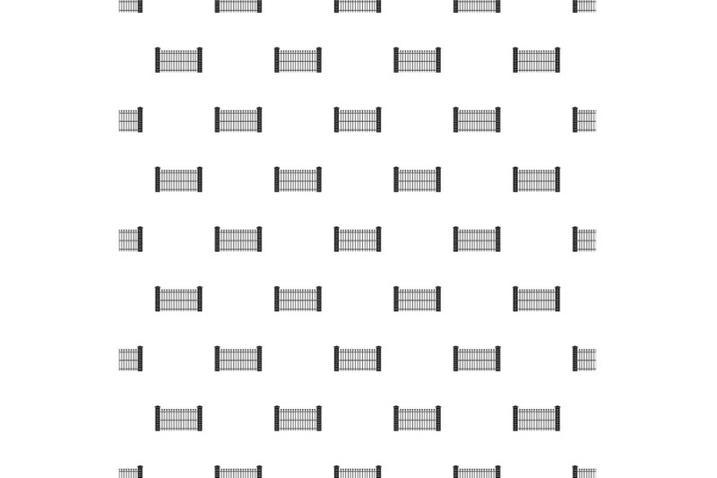 brick-and-metal-fence-pattern-seamless-vector
