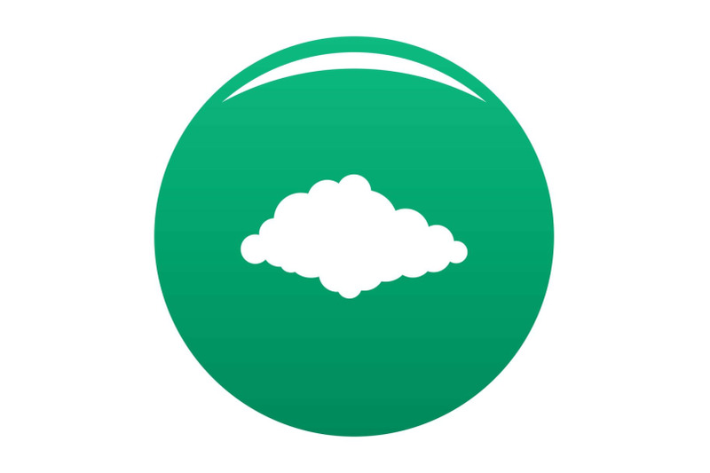 cloudiness-icon-vector-green