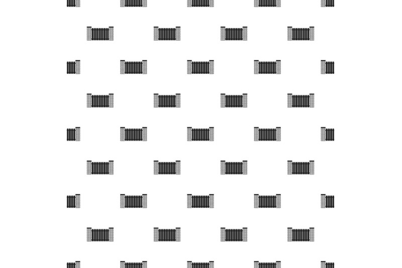 city-fence-pattern-seamless-vector