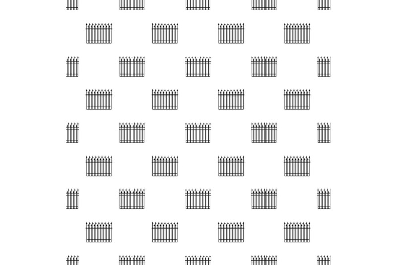 fence-with-metal-rod-pattern-seamless-vector