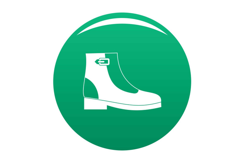 woman-boots-icon-vector-green