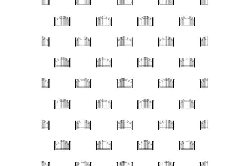 park-fence-pattern-seamless-vector
