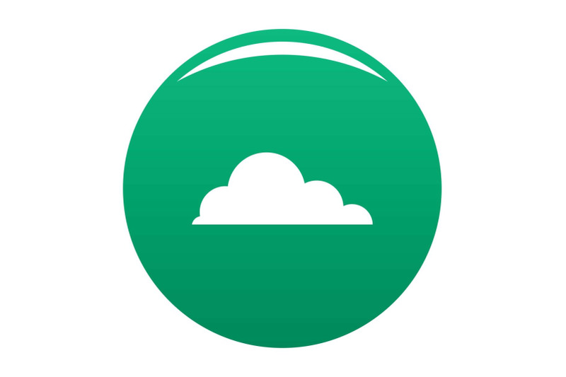 cirrus-cumulus-icon-vector-green